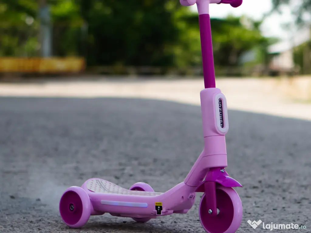 Trotineta electrica Kinderauto Aquamist cu aburi, lumini 30W 6V Pink