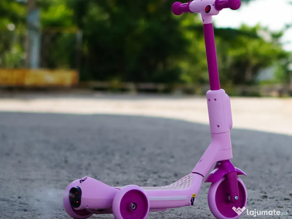 Trotineta electrica Kinderauto Aquamist cu aburi, lumini 30W 6V Pink