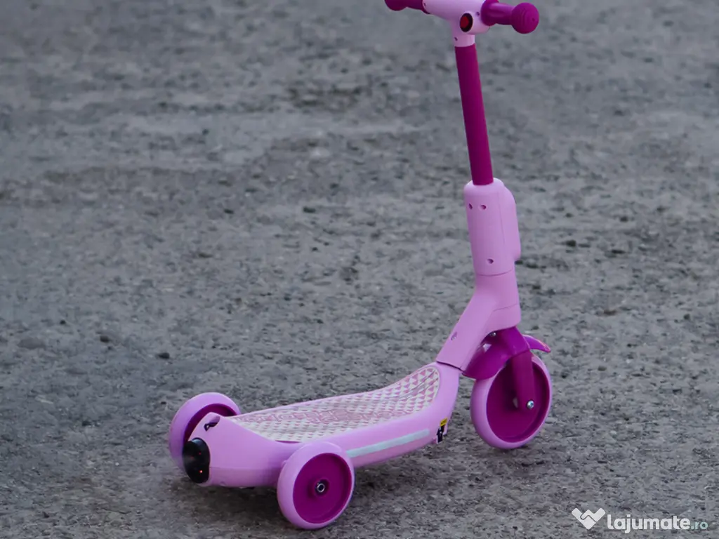 Trotineta electrica Kinderauto Aquamist cu aburi, lumini 30W 6V Pink