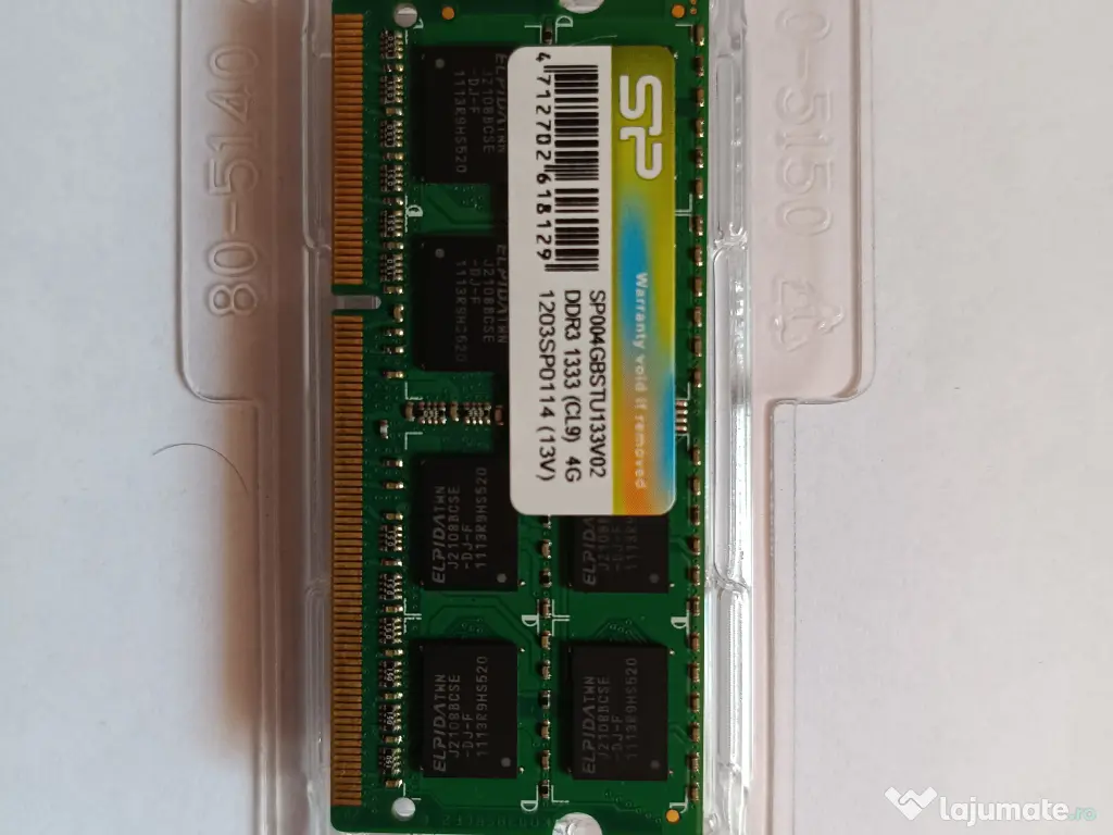 Memorie RAM Laptop SODIMM Silicon Power ELPIDA DDR3 1x4GB, 1333MHz - TESTAT 