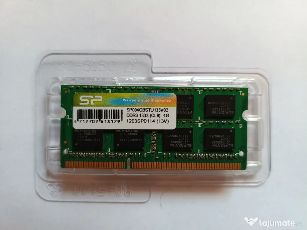 Memorie RAM Laptop SODIMM Silicon Power ELPIDA DDR3 1x4GB, 1333MHz 