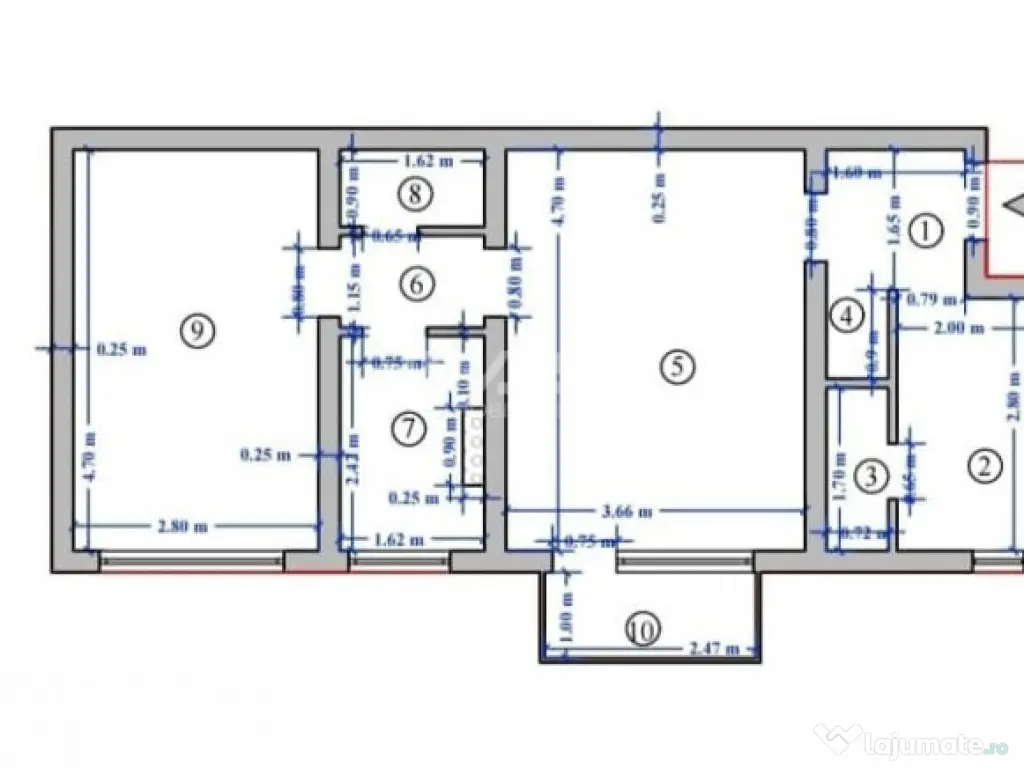 Podu Ros- Apartament 2 camere 