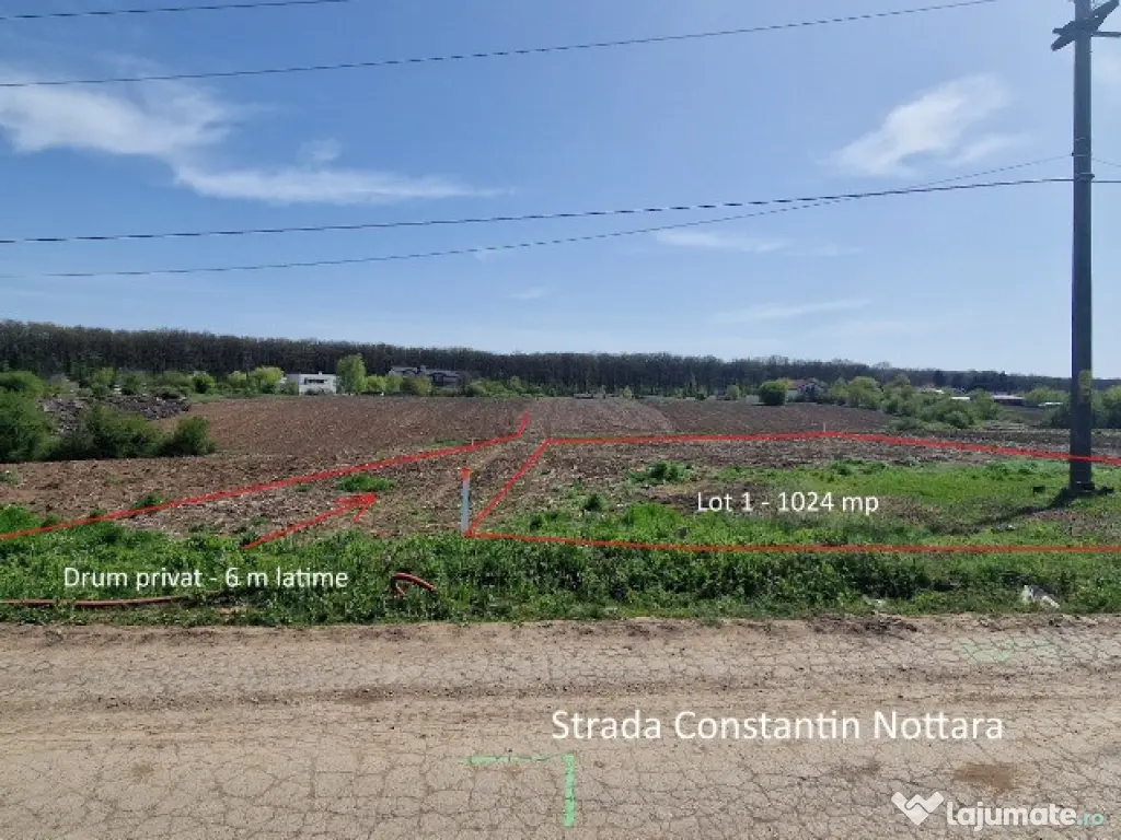 Snagov, Vladiceasca, Intravilan, zona de vile noi, teren 500mp 