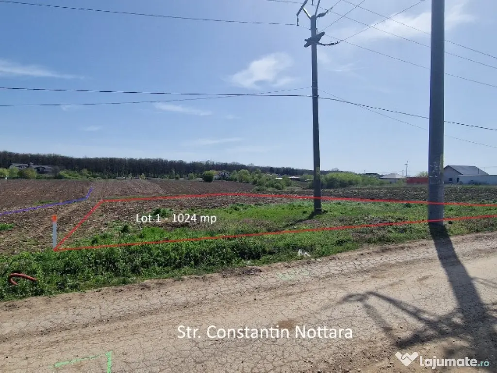 Snagov, Vladiceasca, Intravilan, zona de vile noi, teren 500mp 