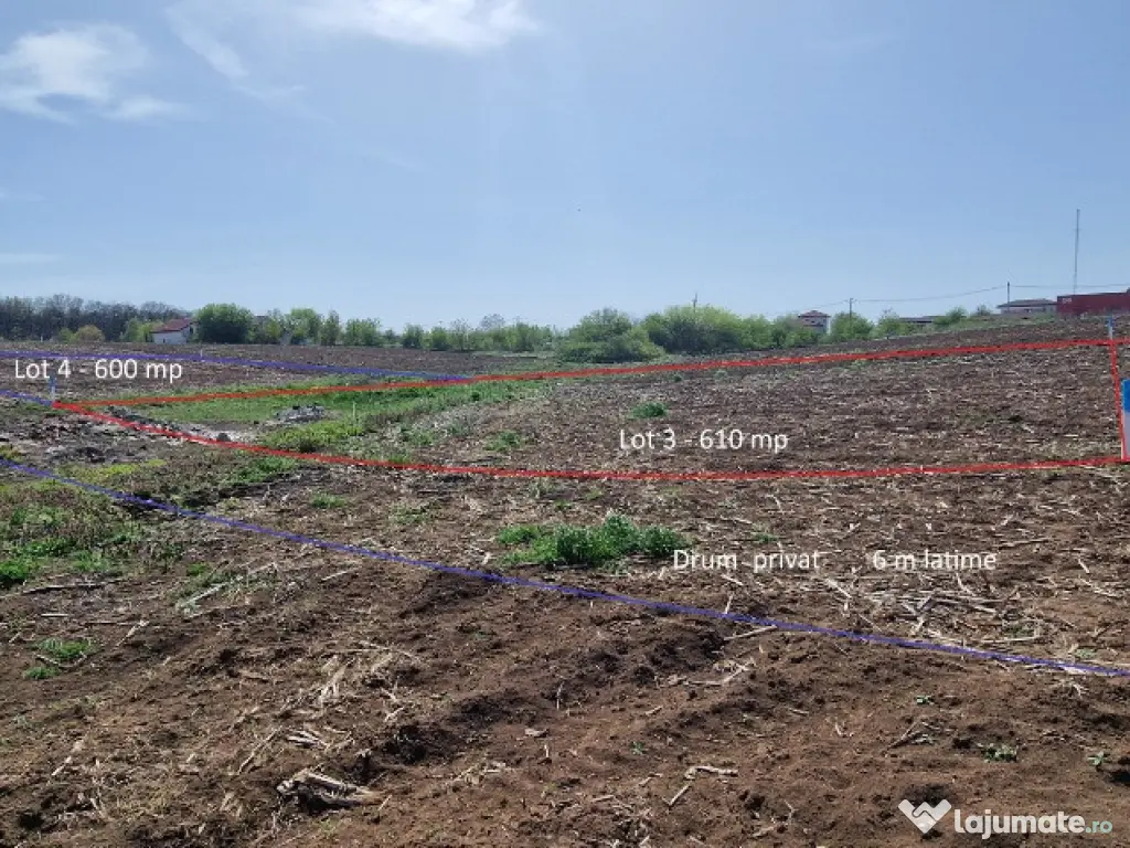 Snagov, Vladiceasca, Intravilan, zona de vile noi, teren 500mp 