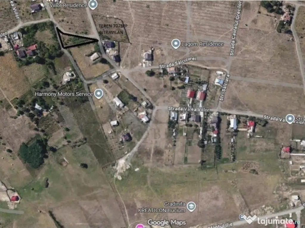 Ocazie! Visani str Castelul Grecilor TEREN 707mp intravilan 
