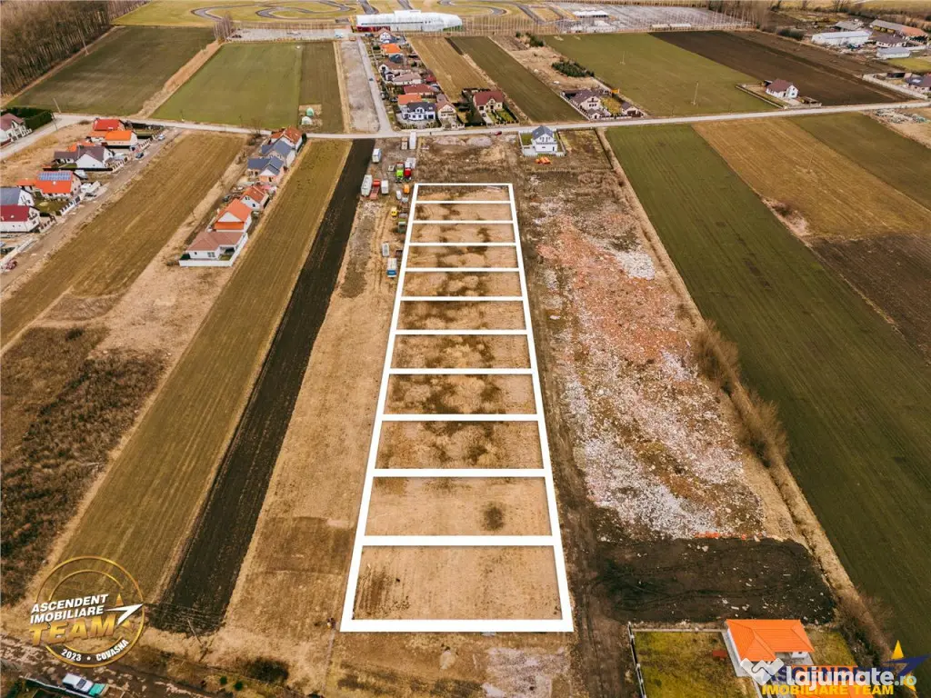 FILM! Terenuri intravilane de 680mp de , cu utilitati, Targu