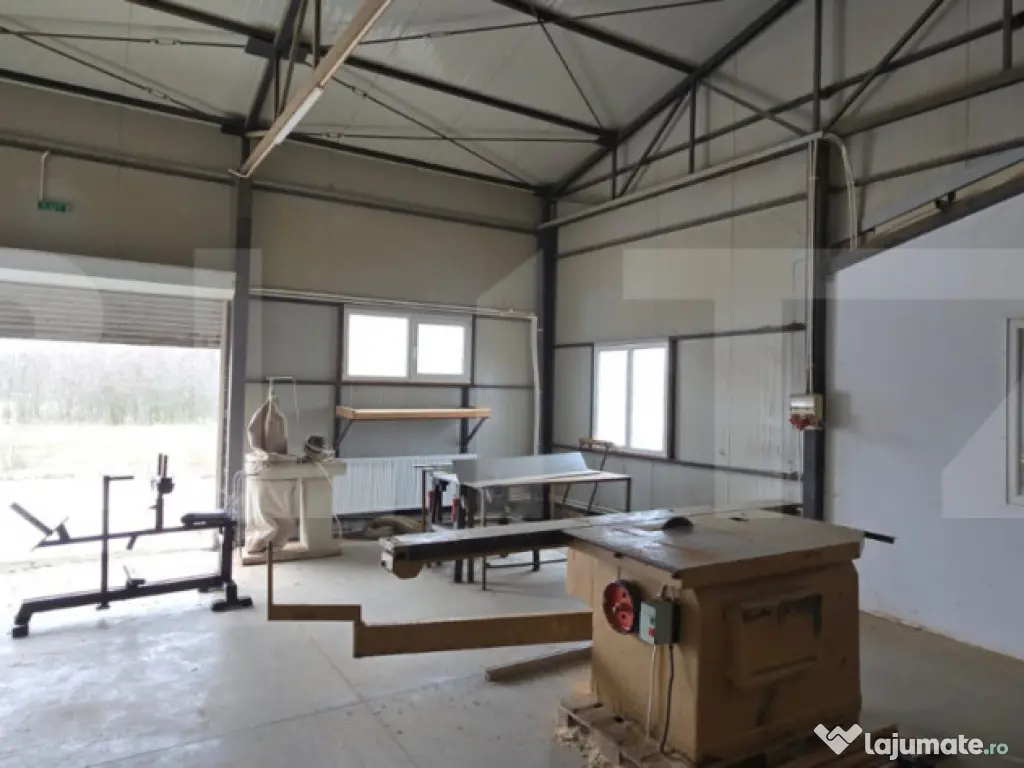 Hala industriala/comerciala, 190 mp, teren 2460 mp, Vulpeni