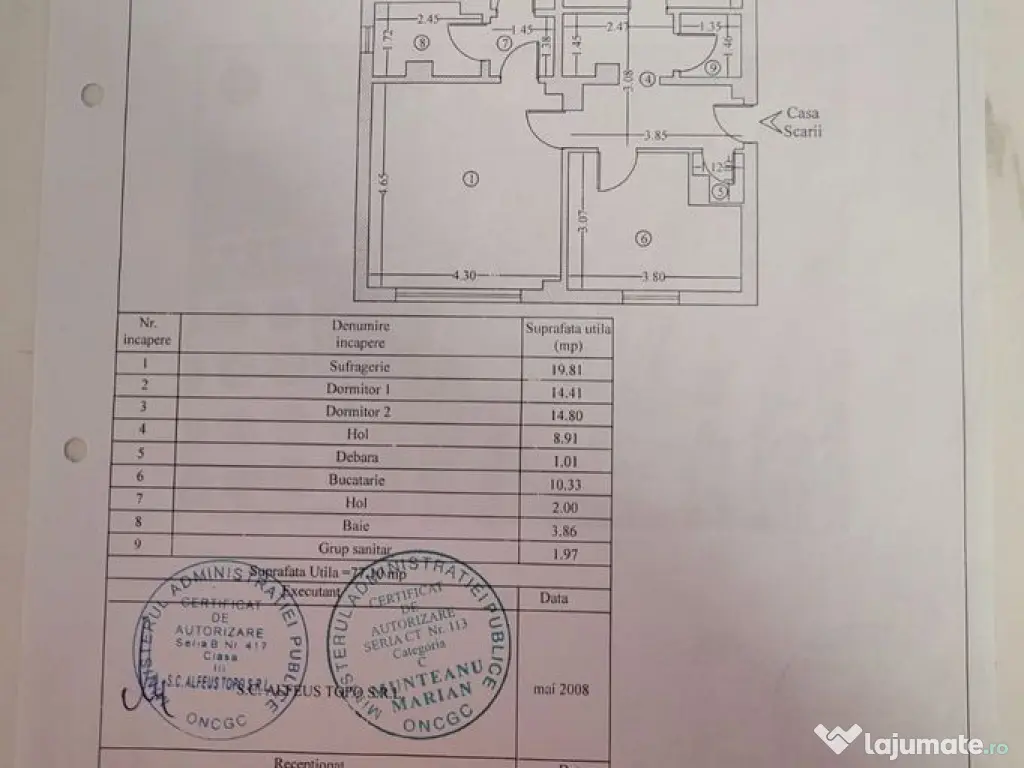 Apartament 3 camere Bratianu 