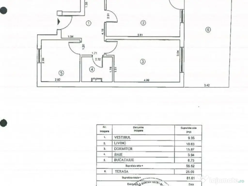 2 camere | Trifesti | Baneasa | parcare + curte terasa 25mp 
