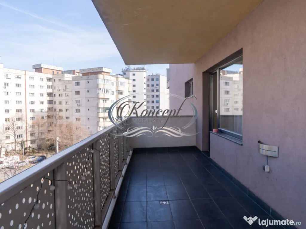 Apartament luminos cu terasa, parcare subterana si paza perm 