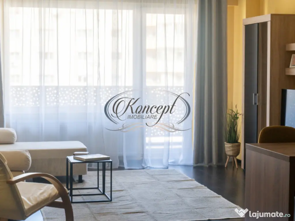 Apartament luminos cu terasa, parcare subterana si paza perm 