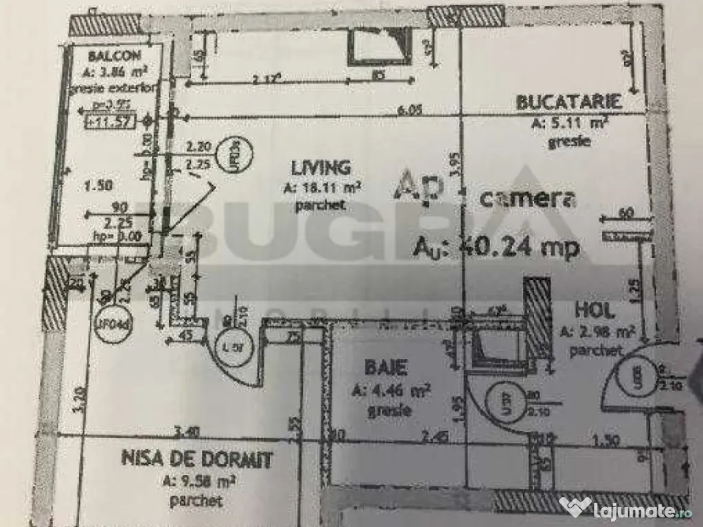 Apartament de 2 camere, modern, 41mp, parcare, zona Sopor 