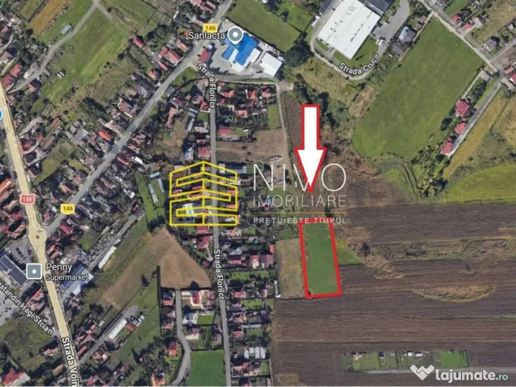 Teren intravilan – Sântana de Mureș – str. Trestiei