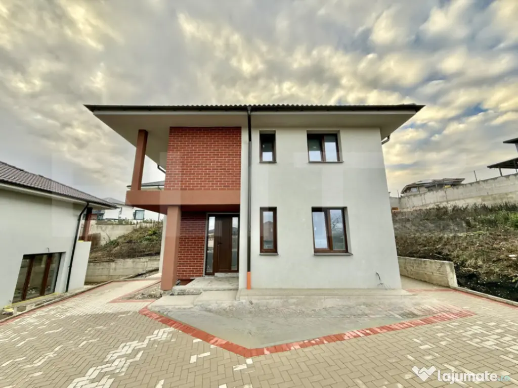 Casă Individuală nouă – 119 mp Utili, Teren 584 mp, St 