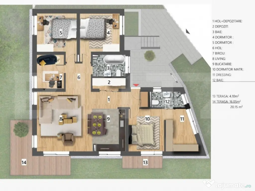 Casa, 5 camere cu parcare si gradina, zona Voronet 