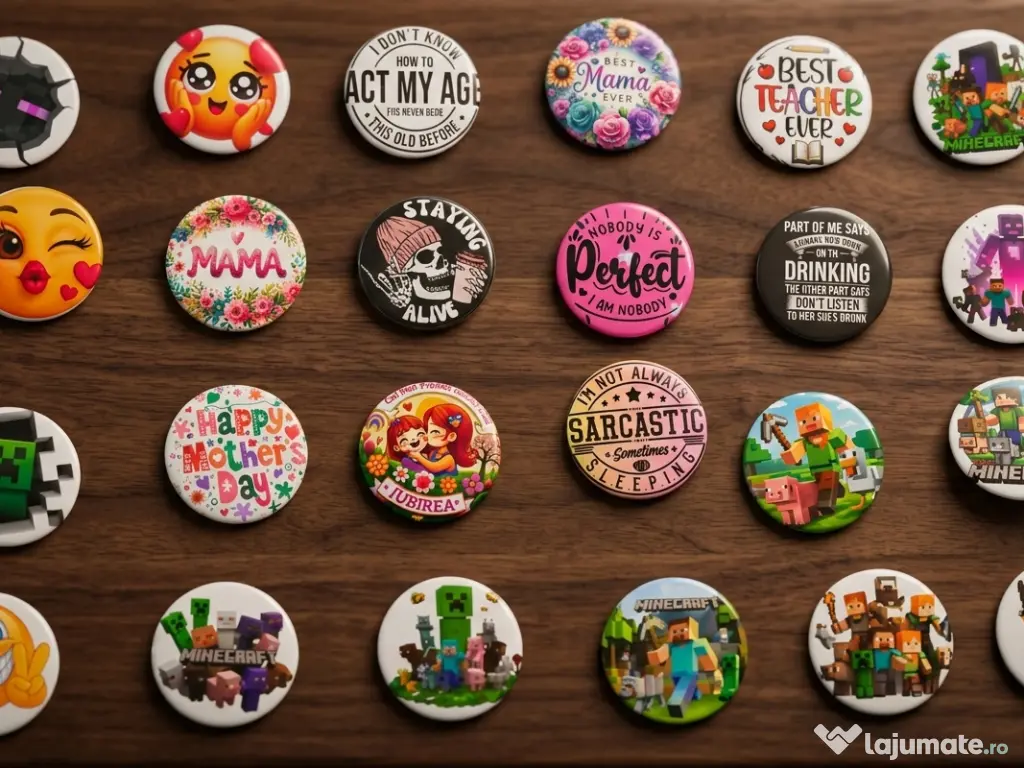 Martisoare personalizate - insigne si magnetice 