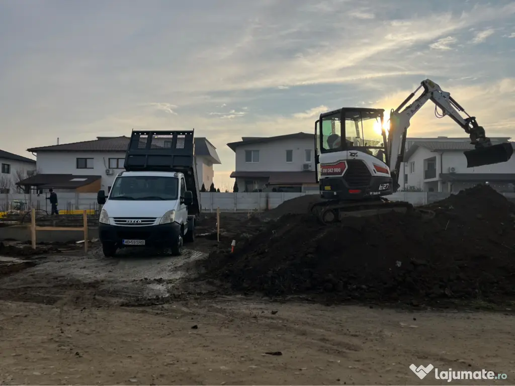 Prestări servici ,excavator și basculabila