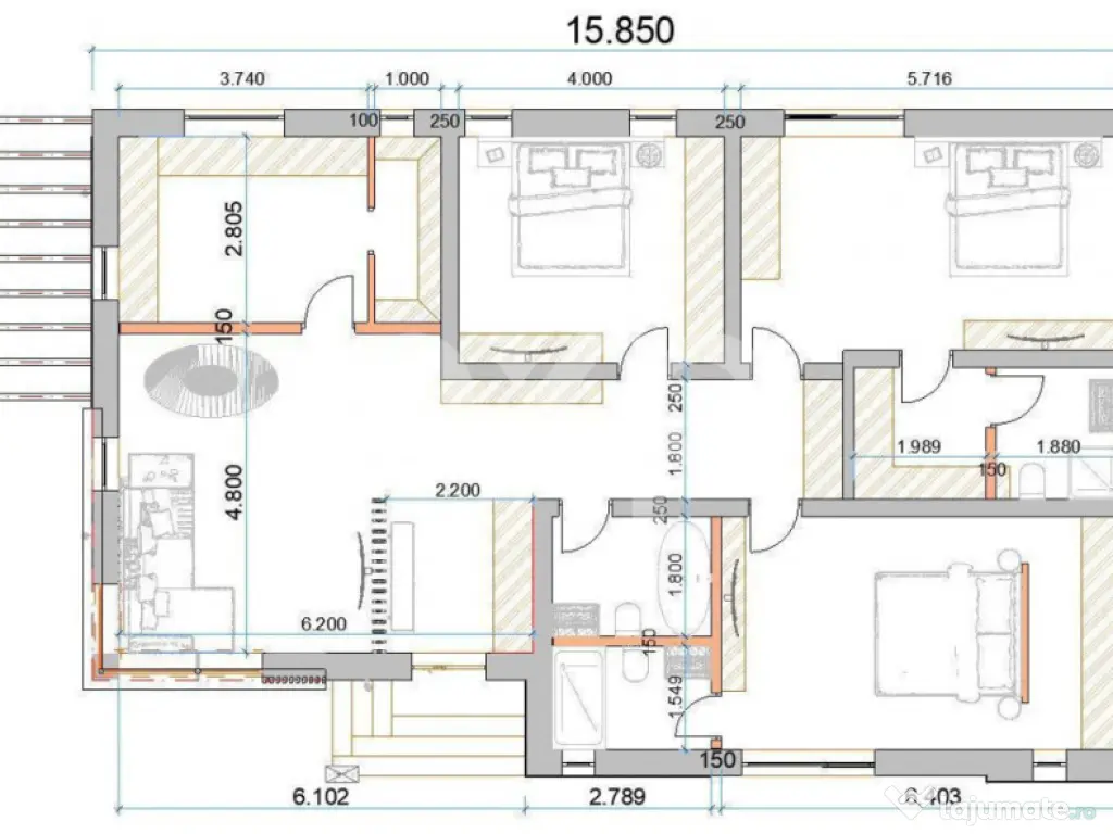 Casa individuala 4 camere langa PADUREA Trivale | Teren 540 