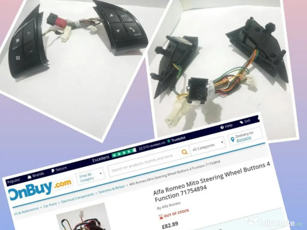 Butoane comenzi volan Alfa Romeo kit NOU 