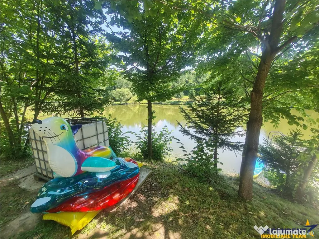 FILM! Oaza paradisiaca cu lac, vedere catre Bucegi, Glajerie 