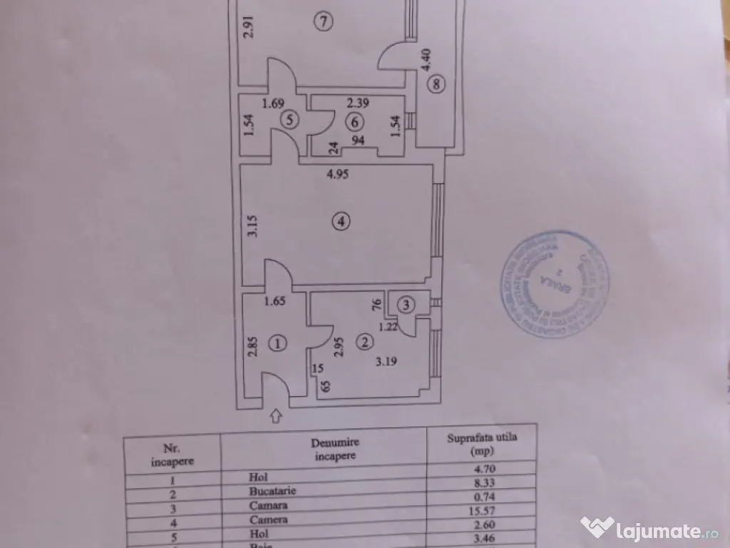 - Apartament 2 camere confort 1, Zona Hipodrom, etaj 3. 