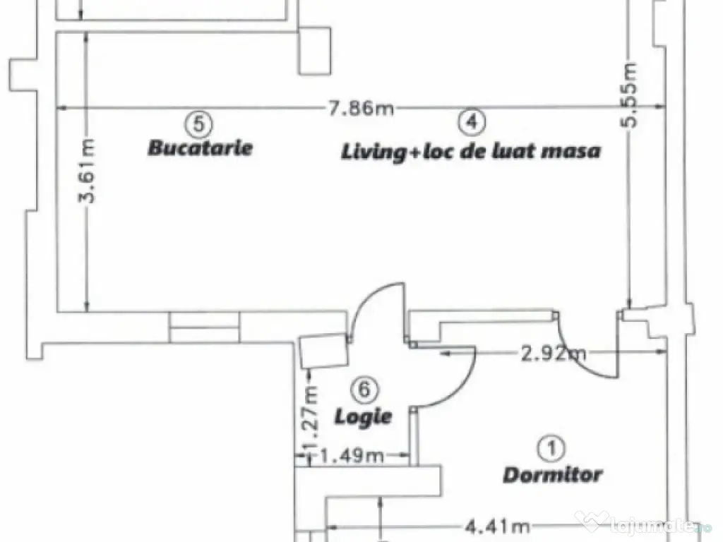 Apartament 2 camere, 57.5 mp, etaj intermediar, zona Corneli 