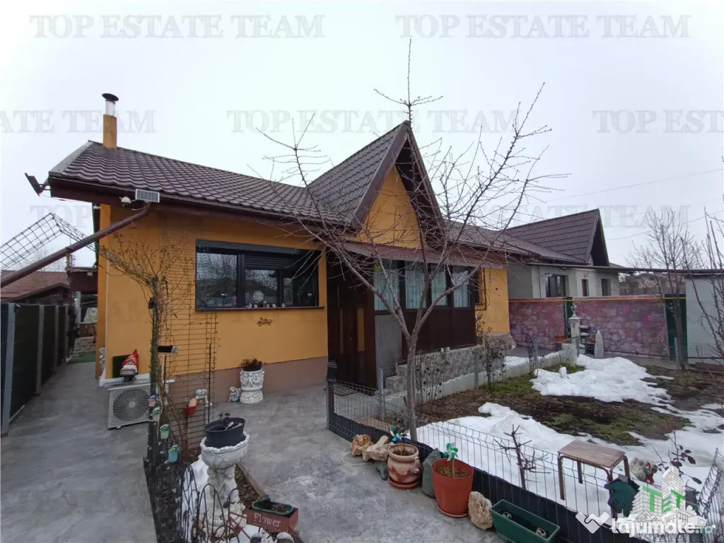 Casa moderna cu 3 camere pe parter cu toate utilitatile incl 