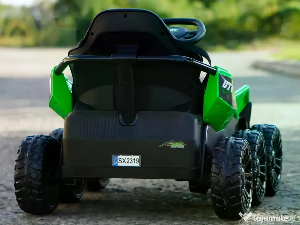 UTV electric pentru 2 copii Kinderauto BJSX2319 6x6 300W 24V Green