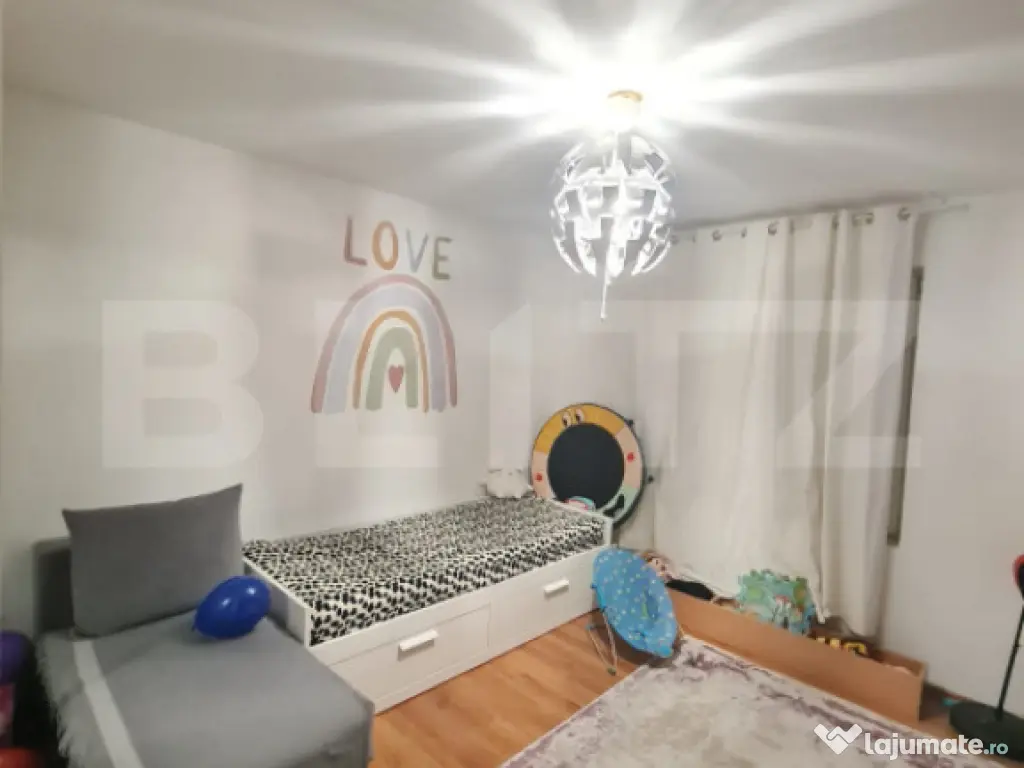 Apartament cu 3 camere, 64 mp utili, mobilat si utilat, parc 