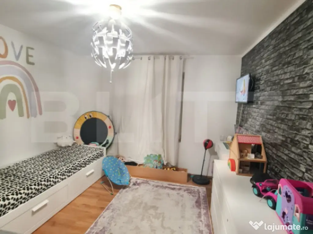 Apartament cu 3 camere, 64 mp utili, mobilat si utilat, parc 