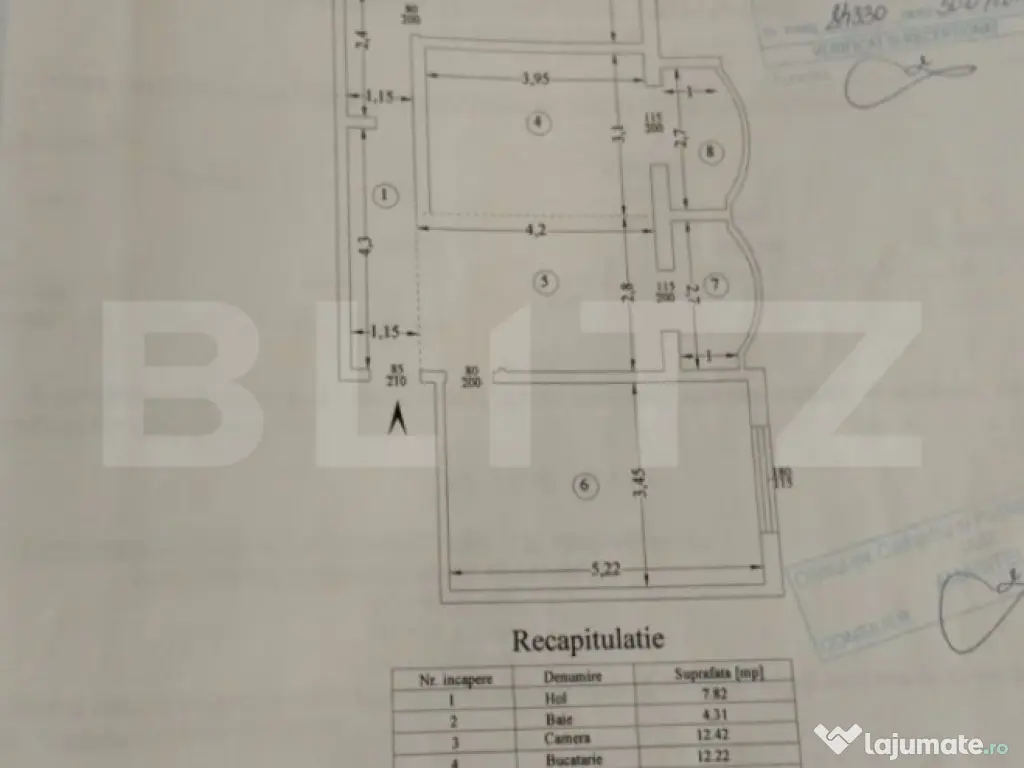 Apartament 3 camere 67 mp Dancu