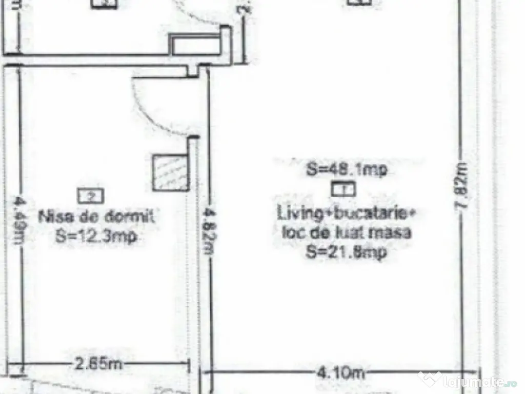 Apartament 2 camere, 48 mp, bloc nou, zona Corneliu Coposu 