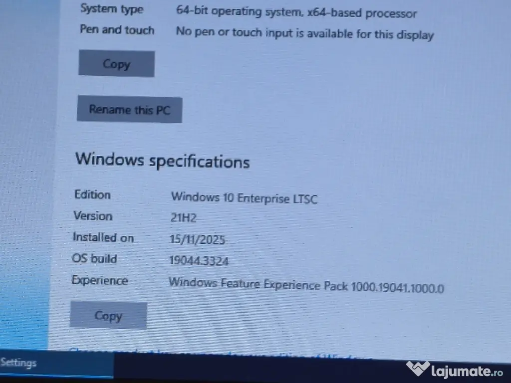Laptop Dell Latitude-E6220 licență windows 10 