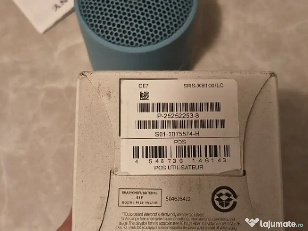 Boxă portabilă SONY XB100-LC bluetooth/wireless impecabilă 