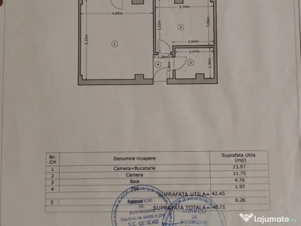 Apartament 2 camere confort 1 sporit, 49 mp, Tineretului-Chi