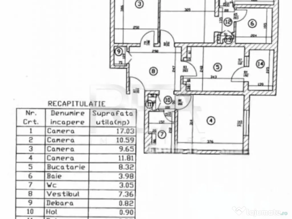 4 camere Dristor decomandat,et. 1,an 1983,metrou,81 mp,anvel 