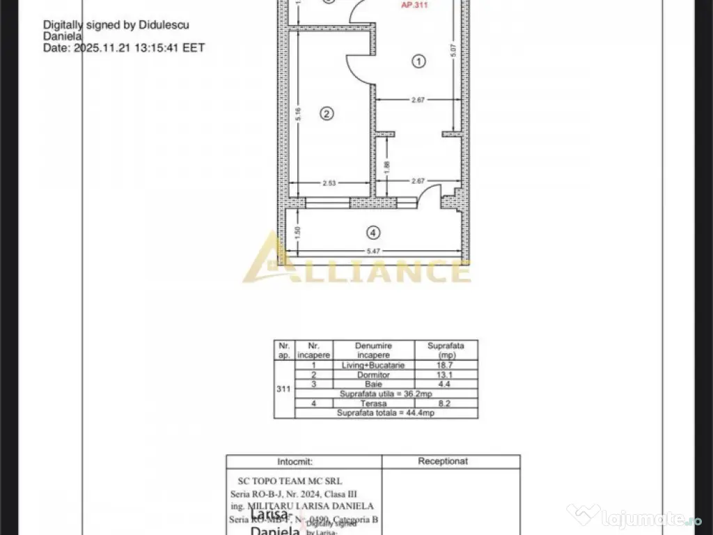 Apartament 2 Camere Parcare inclus