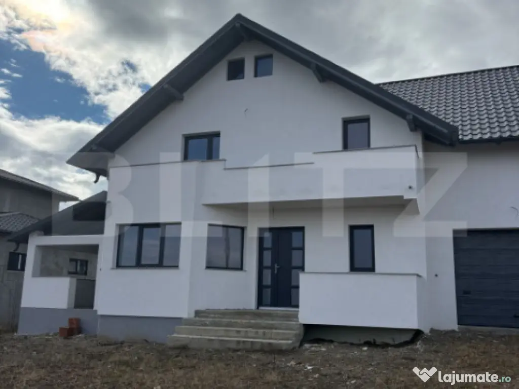 Casă individuală 196 mp | 4 dormitoare | garaj | teren 400 