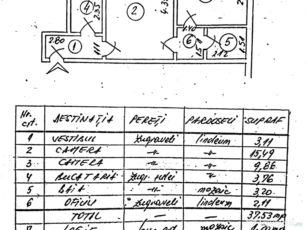 Apartament 2 camere – Vadul Nou – Zonă liniștită, Aleea Livezilor, acces facil către metrou 