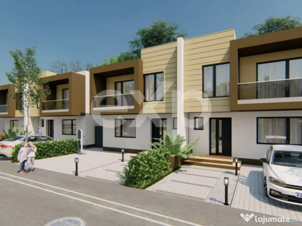 Proiect NOU de case cu 4 came Trivale | Zona Platou 