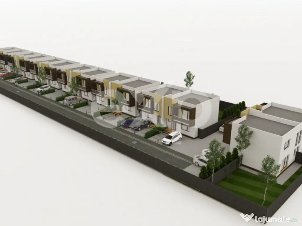 Proiect NOU de case cu 4 came Trivale | Zona Platou 