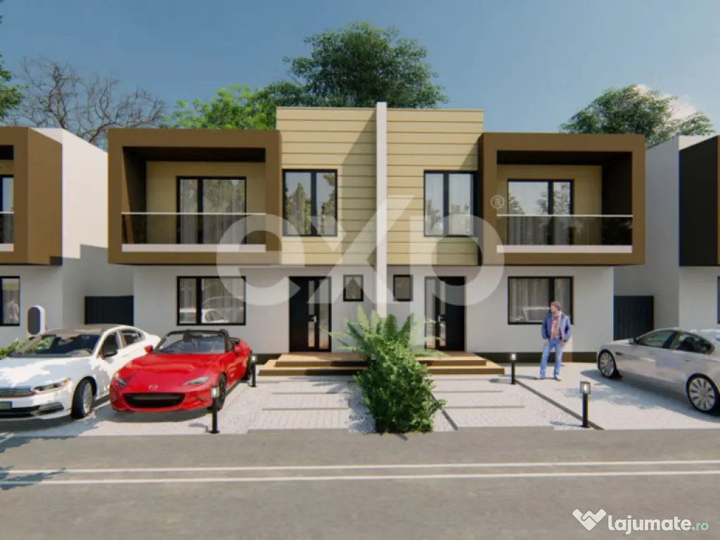 Proiect NOU de case cu 4 came Trivale | Zona Platou 