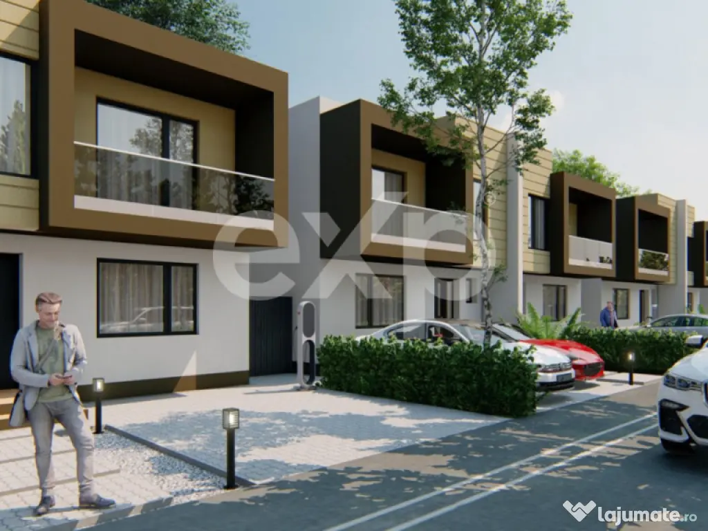 Proiect NOU de case cu 4 came Trivale | Zona Platou 