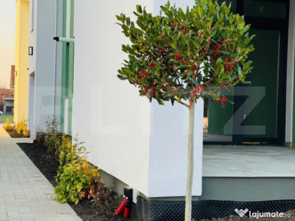 Apartament modern, 3 camere, terasă încălzită, grădină 