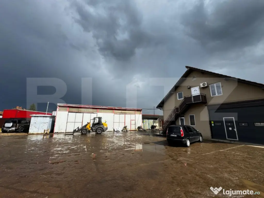 INCHIRIERE Hală + cladire birouri/sediu, teren 4300 mp, Seb 