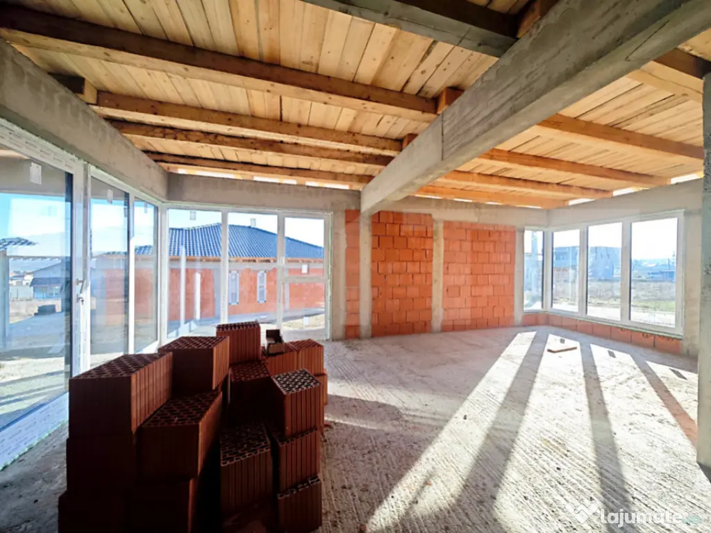 Casă modernă pe un nivel | 650 mp teren | Dublu front | Pa 