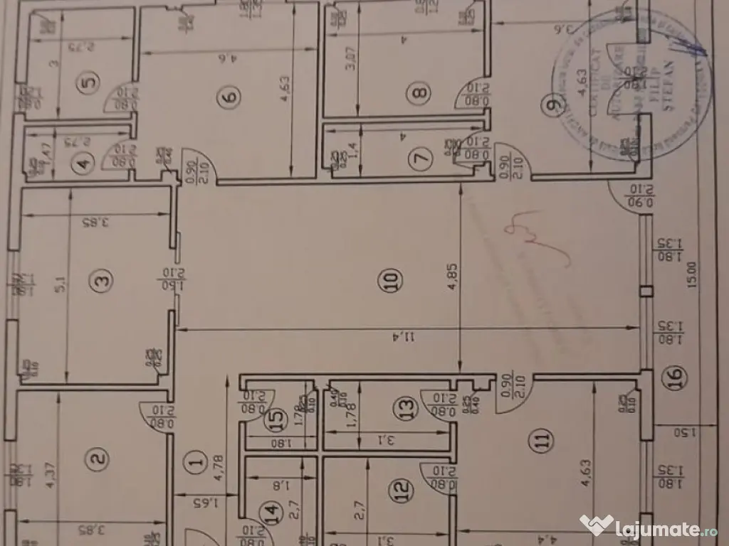 Ap5cam(liv.+4dorm,4bai) tot.decom,mob-util+2parc/Popesti-... 