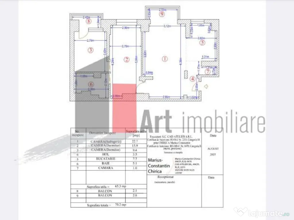 Vânzare apartament 3 camere Obregia