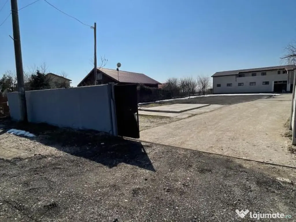 Hala 595 mp + teren 1500 mp Frumusani ( stradal ) 